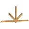 Ekena Millwork Kennewick Rough Sawn Timber Gable Bracket, Western Red Cedar, 108"W x 40"H x 2"D x 4"F, 9/12 Pitch GBW108X40X0204KEN00RWR - alternate 3